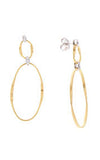 Marco Bicego Marrakech 18k Yellow and White Gold with Diamonds Earrings OG369-B2 Bandiera Jewellers