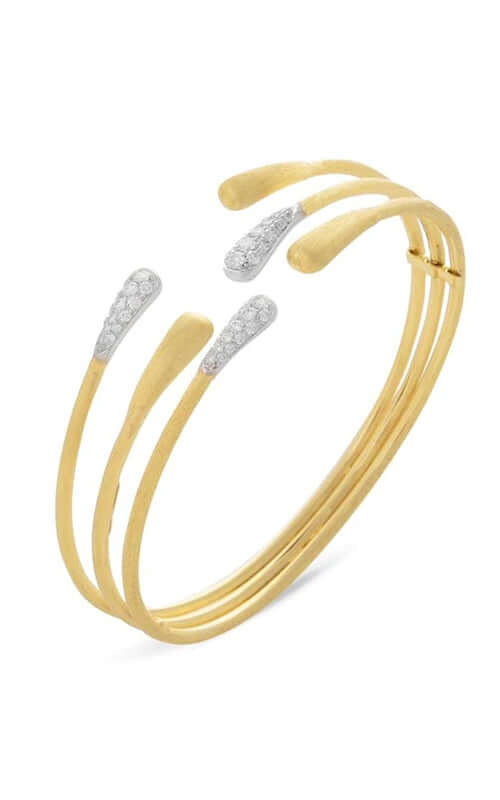 Marco Bicego Lucia Collection 18K Yellow & White Gold 3-piece Bangle Bracelet SB111-B Bandiera Jewellers