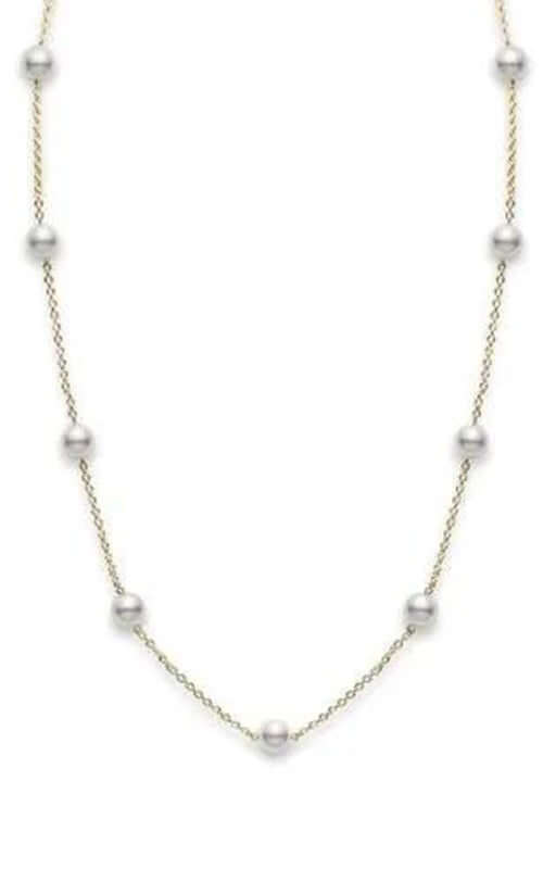 Mikimoto Station Pearl Necklace PCQ158LK | Bandiera Jewellers Toronto and Vaughan