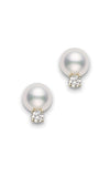 Mikimoto Stud Earrings Akoya Pearl White PES702DK | Bandiera Jewellers Toronto and Vaughan