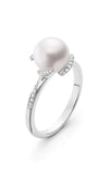 Mikimoto Pearl Diamond Ring MRA10222ADXWR060 | Bandiera Jewellers Toronto and Vaughan