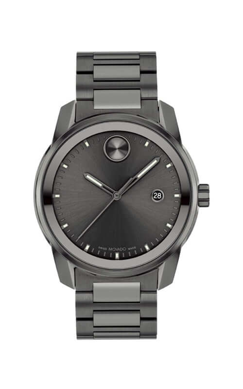 Gunmetal movado watch sale