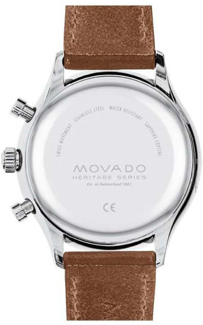 Movado Heritage Series Calendoplan Chronograph Watch 3650113 | Bandiera Jewellers Toronto and Vaughan