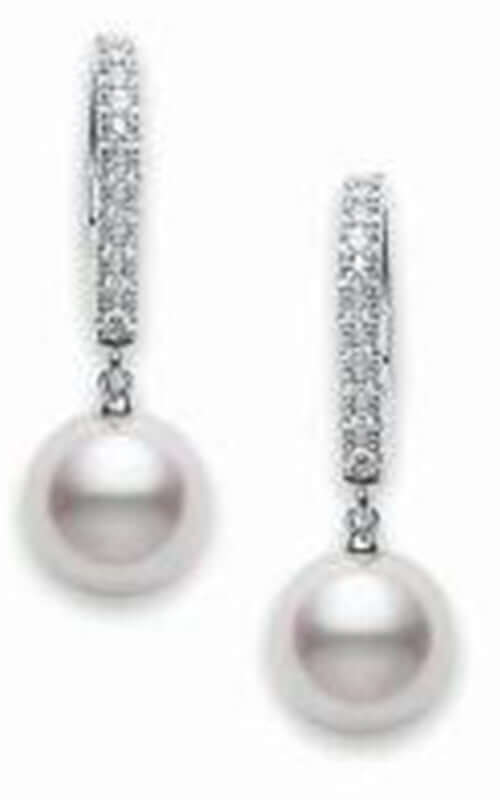 Mikimoto Earrings Classic Elegance Akoya Cultured Pearl PEA1008DW | Bandiera Jewellers Toronto and Vaughan
