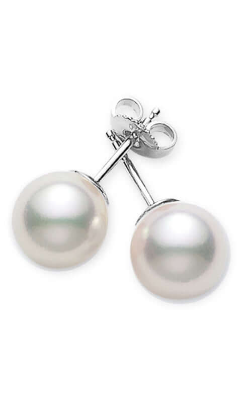 Mikimoto Stud Earring Akoya Pearl White 7.5 to 8mm A+ (PPS752W) | Bandiera Jewellers Toronto and Vaughan