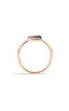 Pomellato 18k Ping Gold Sabbia Black Diamond Ring PAB9032O7000DBK00 | Bandiera Jewellers Toronto and Vaughan