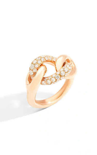 Pomellato Tango 18k Rose Gold Ring with Diamonds PAC1011O7000DB000 | Bandiera Jewellers Toronto and Vaughan