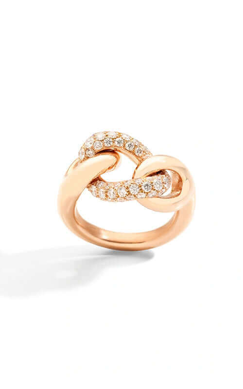 Pomellato Tango 18k Rose Gold Ring with Diamonds PAC1011O7000DB000 | Bandiera Jewellers Toronto and Vaughan