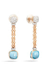 Pomellato Blue Topaz and Diamonds Nudo Earrings POB9051O6000DB0OY | Bandiera Jewellers Toronto and Vaughan