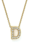 Roberto Coin Love Letter D Pendant Yellow Gold and Diamonds  001634AYCHXD | Bandiera Jewellers Toronto and Vaughan
