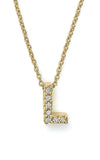 Roberto Coin Love Letter L Pendant Yellow Gold and Diamonds 001634AYCHXL | Bandiera Jewellers Toronto and Vaughan
