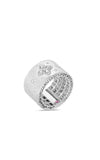 Roberto Coin 18K White Gold Venetian Princess Satin Diamond Ring 7772804AW65X | Bandiera Jewellers Toronto and Vaughan