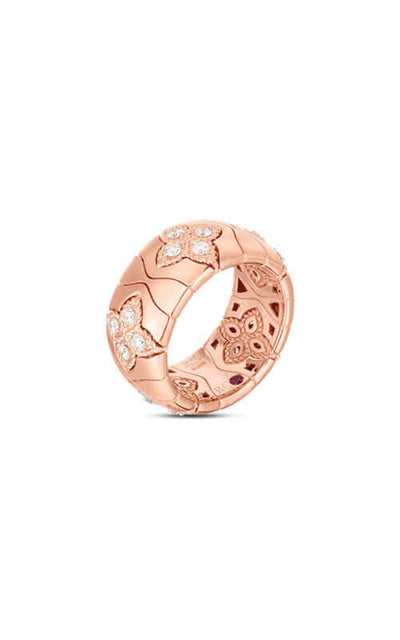 Roberto Coin 18K Royal Princess Flower Diamond Ring 7772913AH65X | Bandiera Jewellers Toronto and Vaughan