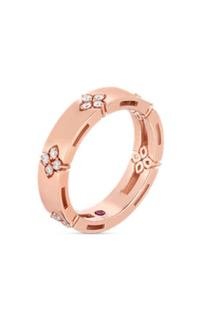 Roberto Coin Love in Verona 18k Rose Gold & Diamonds Ring 8882970AX65X | Bandiera Jewellers Toronto and Vaughan