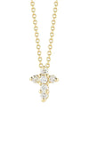 Roberto Coin Gold and Diamonds Baby Cross Necklace 001154AYCHX0 Bandiera Jewellers
