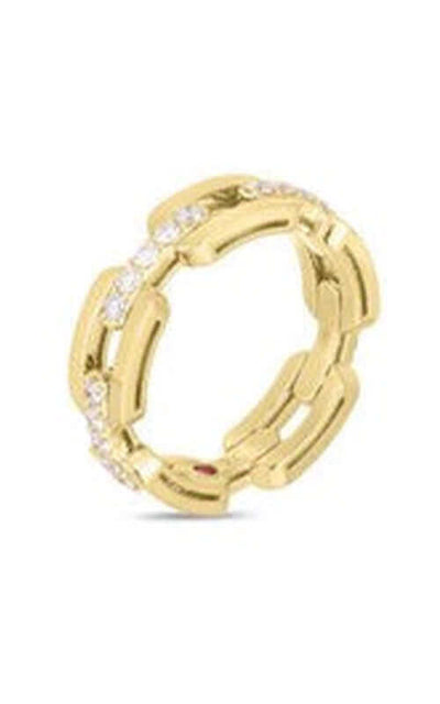 Roberto Coin Navarra 18k Yellow Gold and Diamond Ring 8883166AY65X | Bandiera Jewellers Toronto and Vaughan