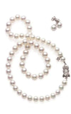 Mikimoto Strand and Stud Earrings Set Akoya Pearls 18k White Gold UN80118VS1W2 | Bandiera Jewellers Toronto and Vaughan