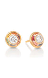 Wellendorff Golden Rainbow Earrings 8087617GG Bandiera Jewellers