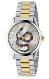 GUCCI G-TIMELESS ICONIC Silver & Snake Pattern Steel Watch YA1264075 | Bandiera Jewellers Toronto and Vaughan