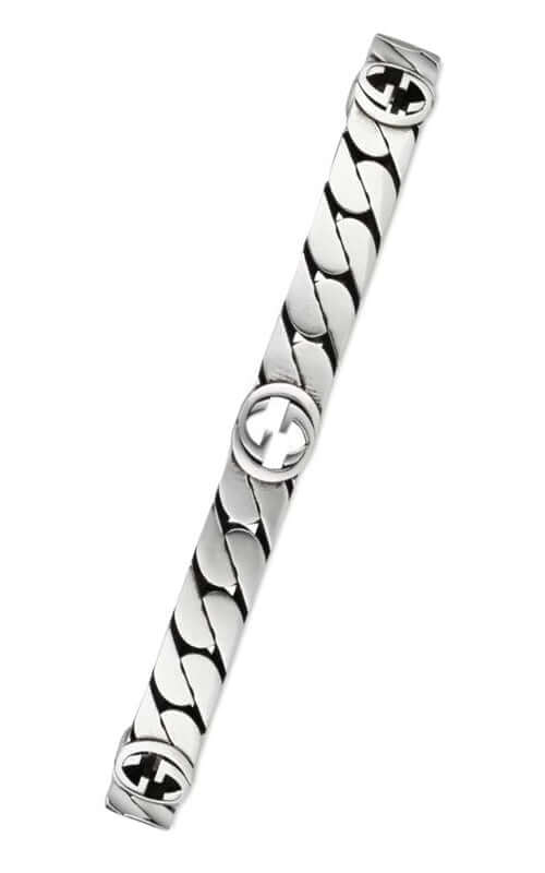 Gucci Men's Interlocking G Silver Bracelet