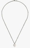 GUCCI Heart SILVER & BLUE ENAMEL Necklace YBB645545000200U | Bandiera Jewellers Toronto and Vaughan