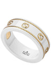 GUCCI 18K Yellow Gold & White Zirconia Icon Ring YBC606826002 | Bandiera Jewellers Toronto and Vaughan