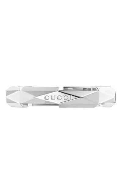 GUCCI Link to Love 18k White Gold Ring YBC662177002 | Bandiera Jewellers Toronto and Vaughan