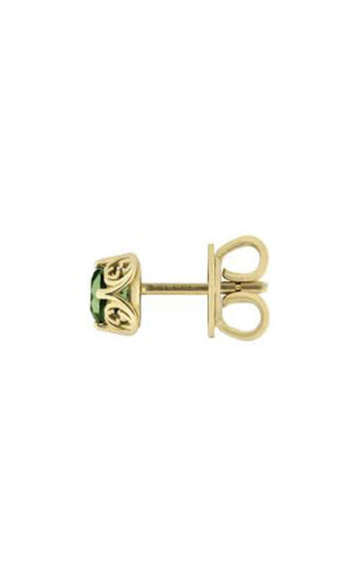 GUCCI Interlocking G Gems 18k Yellow Gold & Green Tourmaline Earrings YBD662427001 | Bandiera Jewellers Toronto and Vaughan
