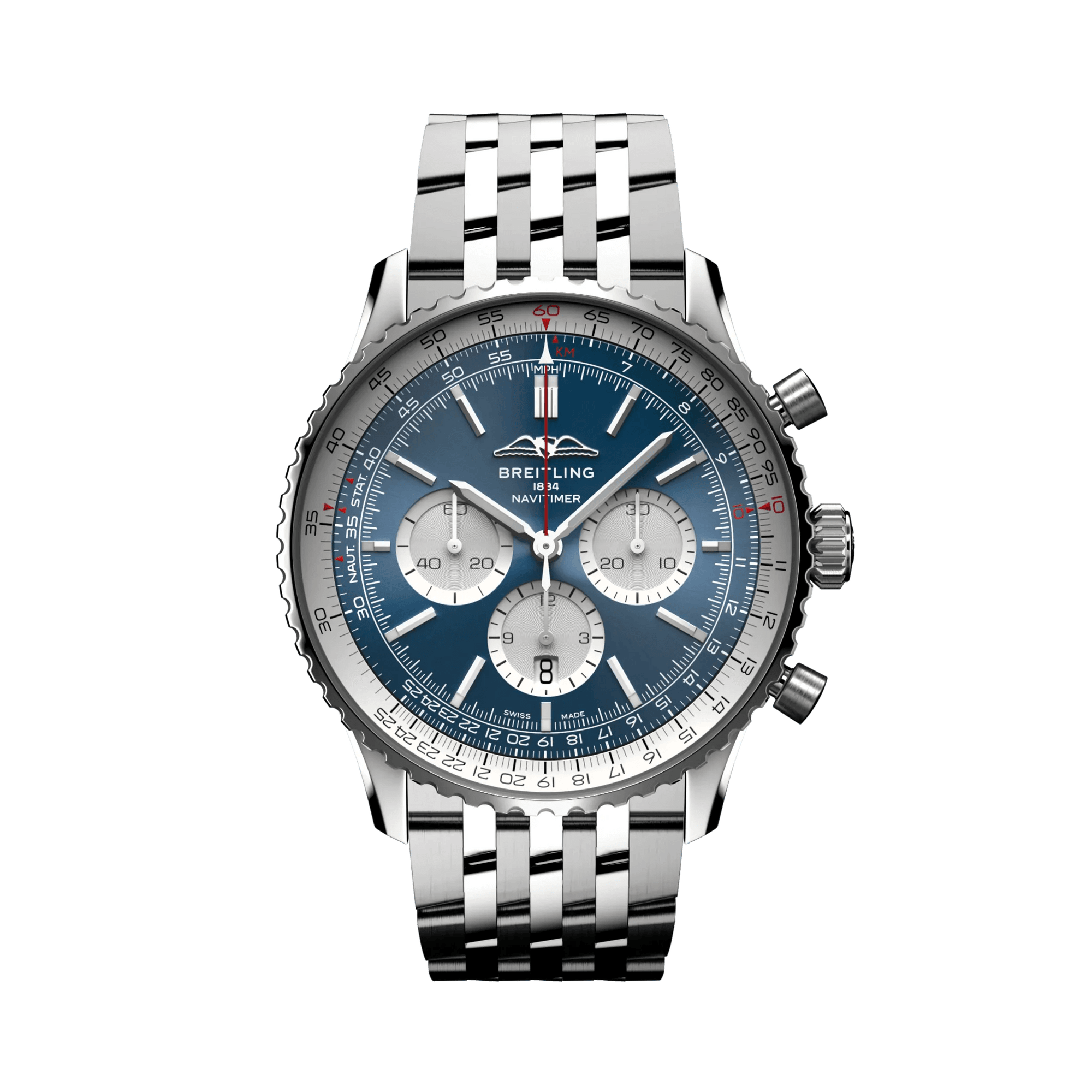 Breitling navitimer steel best sale