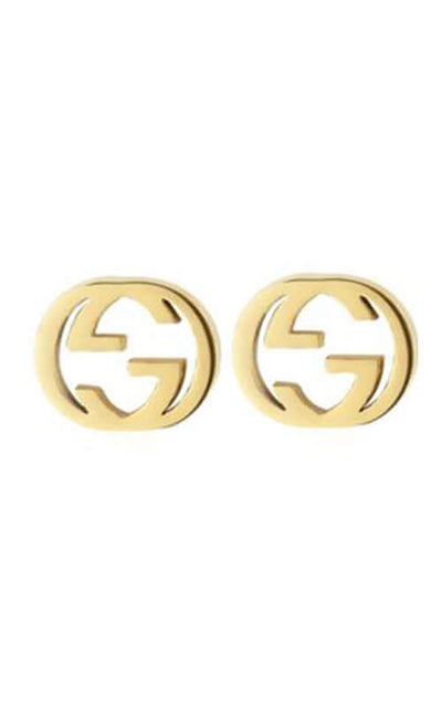 GUCCI Interlocking G 18k Yellow Gold Earrings YBD66211100100 | Bandiera Jewellers Toronto and Vaughan