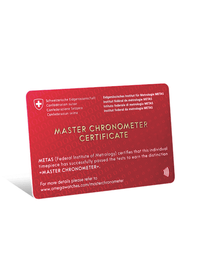 Omega Master Chronometer Certificate