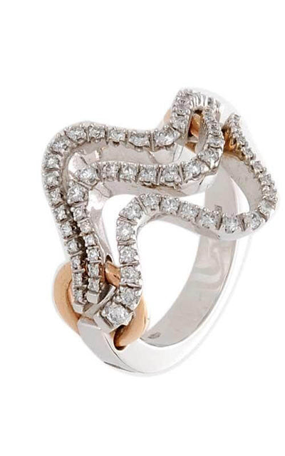 Damiani Brezza Collection Ring Pink, White Gold and Diamonds (20022971) | Bandiera Jewellers Toronto and Vaughan