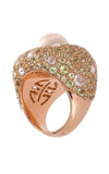 Mimi Via Gesu Rose Gold, Peridot, Diamonds and Pearl Ring (A404R3PB) | Bandiera Jewellers Toronto and Vaughan