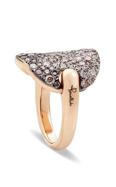 Pomellato Sabbia Ring Rose Gold and Brown Diamonds (A.B607B07/BR) | Bandiera Jewellers Toronto and Vaughan