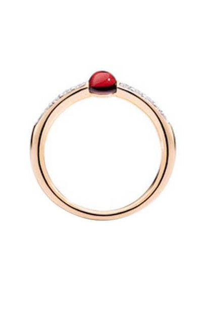 Pomellato Ring M'Ama Non M'Ama - Garnet & Diamonds (A.B703BO7/OG) | Bandiera Jewellers Toronto and Vaughan