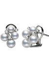 Mikimoto Bubbles Gold Akoya Pearl Earrings with Diamonds (MEQ10052ADXW) | Bandiera Jewellers Toronto and Vaughan