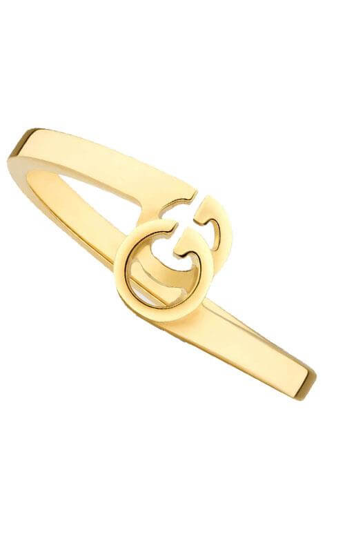 GUCCI GG Running 18k Yellow Gold Stacking Ring YBC457122002014