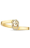 GUCCI GG Running 18k Yellow Gold & Diamond Stacking Ring YBC457127002014 | Bandiera Jewellers Toronto and Vaughan