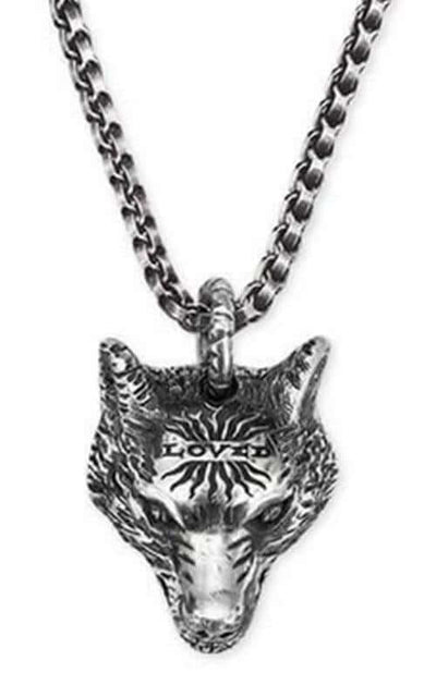 GUCCI Garden Angry Forest Wolf Necklace Pendant YBB47693000100U | Bandiera Jewellers Toronto and Vaughan