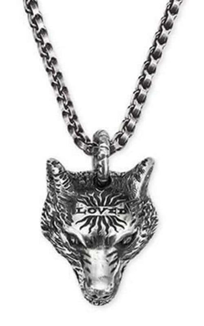 Gucci wolf necklace Clearance