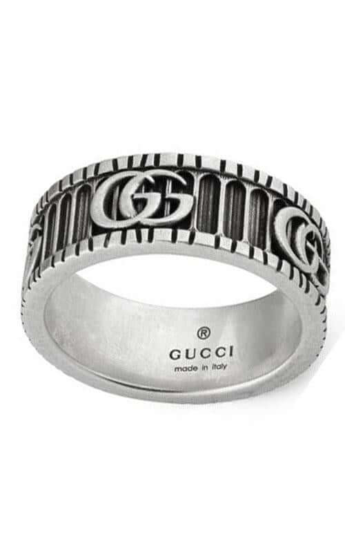 Gucci double g store silver ring