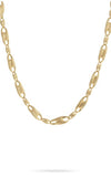 Marco Bicego Lucia Collection - 18K Yellow Gold Large Alternating Link Chain Necklace.(CB2378) | Bandiera Jewellers Toronto and Vaughan