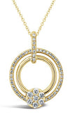 Hulchi Belluni Tresore Collection 18K yellow gold pendant with diamonds (20263-YW) | Bandiera Jewellers Toronto and Vaughan