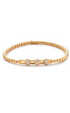 Hulchi Belluni Tresore Collection Bracelet Yellow and White Gold with Diamonds | Bandiera Jewellers Toronto and Vaughan