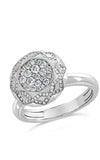 Hulchi Belluni Solitary Collection, 18K White Gold Ring with diamonds (88189 –WW) | Bandiera Jewellers Toronto and Vaughan