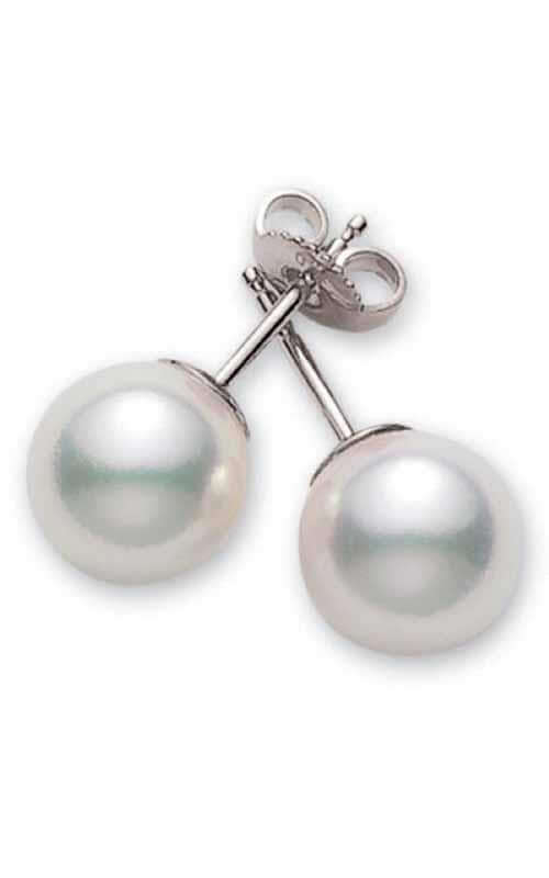 Mikimoto Stud Earrings Akoya Pearl White 7mm A  (PES701W) | Bandiera Jewellers Toronto and Vaughan