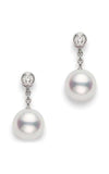 Mikimoto Earrings Akoya Pearls White (PEA1031DW) | Bandiera Jewellers Toronto and Vaughan