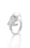 Mikimoto Ring Starfish South Sea Pearl White (PRE793NDW) | Bandiera Jewellers Toronto and Vaughan