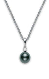 Mikimoto Black South Sea Pearl Pendant PPS802BDW | Bandiera Jewellers Toronto and Vaughan