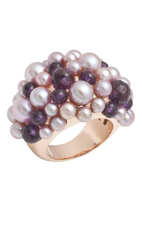 Mimi Saint Tropez Rose Gold, Smoky Quartz and Violet Pearls Ring (A210R3F) | Bandiera Jewellers Toronto and Vaughan